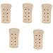 Set 5 Pezzi Copri Calli In Fibra Con Fori 2,0x4,5cm, Compatibile Con Protezione Morbida In Nylon Sebs Per Dita Dei Piedi Model 5 - Foto miniatura 1