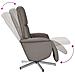 Poltrona Reclinabile Massaggiante Poggiapiedi Tortora Tessuto - Foto miniatura 7