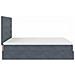 Struttura Letto Pouf con Materassi 200x200 cm Velluto - Foto miniatura 8