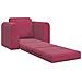 Divano Letto 2 in 1 Rosso Vino 98x71x83 cm Velluto - Foto miniatura 4