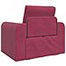 Divano Letto 2 in 1 Rosso Vino 98x71x83 cm Velluto - Foto miniatura 7