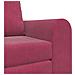 Divano Letto 2 in 1 Rosso Vino 98x71x83 cm Velluto - Foto miniatura 8