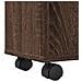 Mobile da Bagno Stretto con Ruote Rovere Marrone in Truciolato - Foto miniatura 8