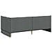 Cornice del letto ad angolo Grigio scuro 90 x 190 cm Tessuto - Foto miniatura 7