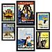 Set Di 6 Stampe Stati Uniti Illustrazioni A Colori Di Cartelloni Pubblicitari Turistici D'epoca Provenienti Da Tutto Il Mondo A3 & A4 Cornice Nera - Foto miniatura 1