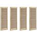Porta per Armadio 4 pcs Naturale 140.5 x 2.1 x 49.5 cm - Foto miniatura 1