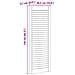 Porta per Armadio 4 pcs Naturale 140.5 x 2.1 x 49.5 cm - Foto miniatura 9