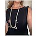 Collana Lunga Love In Cristallo Sw Multicolore E Argento 10µ - Foto miniatura 3