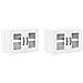Pensile cucina 2 pcs Bianco 60 x 31 x 40 cm Legno multistrato - Foto miniatura 1