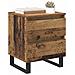 Armadio da Notte con cassetto Legno vecchio 40 x 35 x 50 cm - Foto miniatura 3