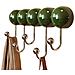 Appendiabiti A Ventosa Con 5 Ganci - Porta Abiti E Cappelli Senza Trapano Green - Foto miniatura 1