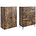 Set di armadi 2 pcs Rovere Fumo 66 x 34,5 x 90 cm - Foto miniatura 3