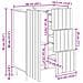 Credenza Bianco Lucido 66 x 34,5 x 91,5 cm Legno ingegnerizzato - Foto miniatura 8