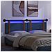 Testiera sospesa Con luce LED Blu PU Antico - Foto miniatura 5