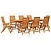 Set da Pranzo per Giardino 9 pcs Marrone - Foto miniatura 1