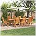 Set da Pranzo per Giardino 9 pcs Marrone - Foto miniatura 2