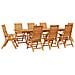 Set da Pranzo per Giardino 9 pcs Marrone - Foto miniatura 3
