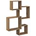 Mensole Cubo da Parete A parete Marrone 64 x 13,5 x 91,5 cm - Foto miniatura 1