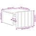Mobiletto da notte a muro 2 pcs Legno antico 33 x 34,5 x 24 cm - Foto miniatura 9