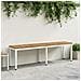 Panchina da giardino 161 x 35 x 45 cm Legno di Acacia Massello - Foto miniatura 2
