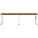 Panchina da giardino 161 x 35 x 45 cm Legno di Acacia Massello - Foto miniatura 3