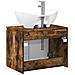 Set di mobili per il bagno Rovere Fumo Legno ingegnerizzato - Foto miniatura 6