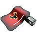 Tappetini per Mouse TAURUS V1 L Nero e Rosso - Foto miniatura 9