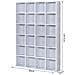 Mobile Libreria In Legno 24 Scomparti, Bianco, 130.5x89x20cm - Foto miniatura 3