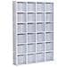 Mobile Libreria In Legno 24 Scomparti, Bianco, 130.5x89x20cm - Foto miniatura 1