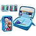 Astuccio Frozen Anna Elsa Disney 3 Zip Scomparto Accessoriato Scuola Bambini - Foto miniatura 1