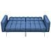 Divano Letto Blu In Tessuto - Foto miniatura 5