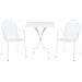 Romanus - Set Tavolo In Metallo Cm 60 X 60 X 72 H Con 2 Poltrone Maris - Foto miniatura 1