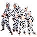 Costume Tuta Peluche Mucca Per Bambini, Bianco / nero, Max 1,40 M, 88201 - Foto miniatura 2