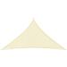 Parasole a Vela in Tessuto Oxford Triangolare 5x7x7m Crema - Foto miniatura 4