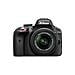 Kit Fotocamera Digitale Reflex D3300 Nero Sensore CMOS 24.2Mpx Full HD + Obiettivo AF-P DX Nikkor 18-55mm - Foto miniatura 2