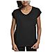 Ladies Round V-neck Extended Shoulder Tee T-shirt, Nero (black 00007), Xxxx-large Donna - Foto miniatura 1