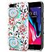 Custodia Compatibile Con Apple Iphone 8 Plus / 7 Plus / 7s Plus Con Fiori Di Pesca - Coperchio Protettivo In Silicone Tpu Con Motivo Floreale - Foto miniatura 1