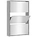 Scarpiera Con Specchio A 3 Livelli Grigio Sonoma 63x17x102,5 Cm - Foto miniatura 2