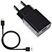 Caricabatterie Originale Da Parete Per Casa Usb Uc13eu 10w + Cavo Type C Black Bulk - Foto miniatura 1