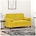 Cuscini Decorativi 2 Pz Giallo 15x50 Cm In Velluto - Foto miniatura 1