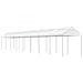 Gazebo Con Tetto Bianco 17,84x2,28x2,69 M In Polietilene - Foto miniatura 1