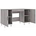 Scrivania Grigio Sonoma 140x50x75 Cm In Legno Multistrato - Foto miniatura 2