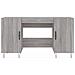 Scrivania Grigio Sonoma 140x50x75 Cm In Legno Multistrato - Foto miniatura 6