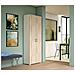 Armadio Multiuso Ginestra, Mobile Lineare A 2 Ante Battenti, Guardaroba A 6 Ripiani, Scarpiera Moderna, 100% Made In Italy, 72x37h195 Cm, Olmo E Bianco - Foto miniatura 1