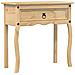 Tavolino Consolle Corona 73x35x73 Cm In Legno Massello Di Pino - Foto miniatura 2