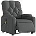 Poltrona Reclinabile Massaggio Elettrica Grigio Scuro Tessuto - Foto miniatura 2