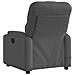 Poltrona Reclinabile Massaggio Elettrica Grigio Scuro Tessuto - Foto miniatura 4