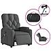 Poltrona Reclinabile Massaggio Elettrica Grigio Scuro Tessuto - Foto miniatura 5