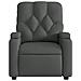 Poltrona Reclinabile Massaggio Elettrica Grigio Scuro Tessuto - Foto miniatura 8