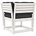Set Divani Giardino 3 Pz Con Cuscini Bianco Legno Massello Pino - Foto miniatura 4